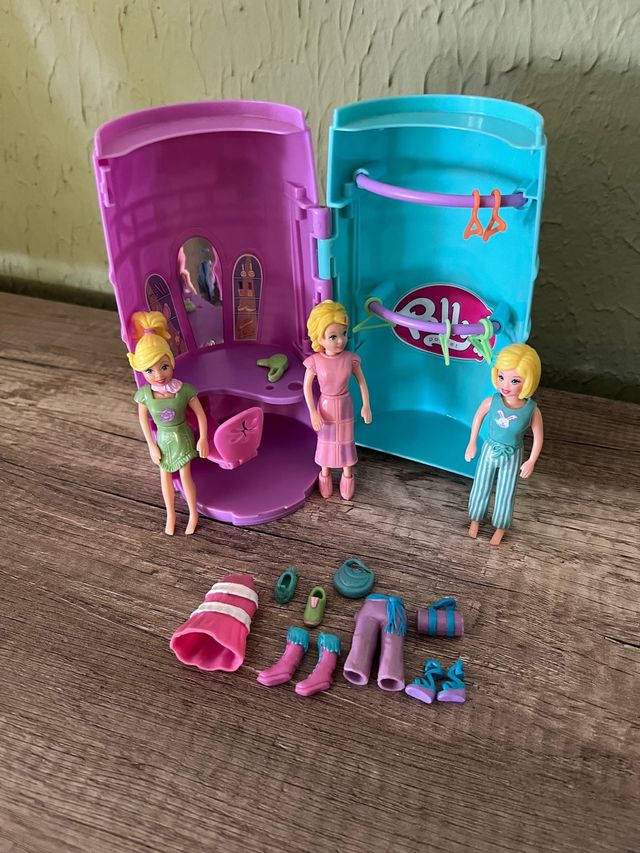 Vestidor Polly Pocket Vintage Portátil
