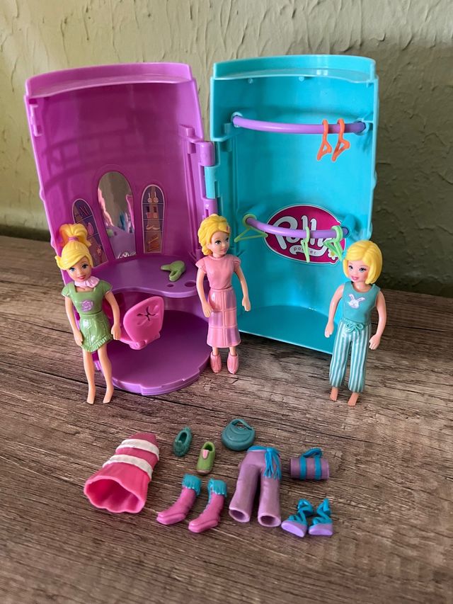 Vestidor Polly Pocket Vintage Portátil
