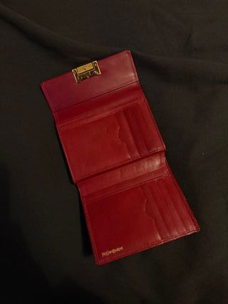 Cartera YSL Burdeos Vintage Piel