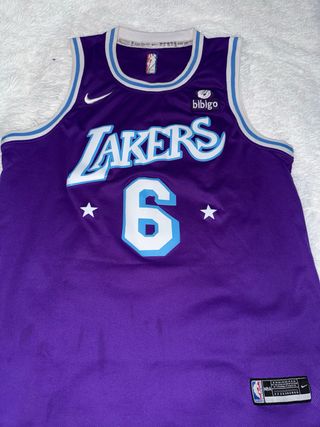 Camiseta Nike Lakers Morada Talla L