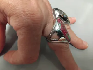 2 Anillos Piedras Grandes Diseño Moderno