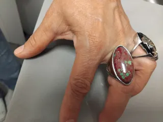 2 Anillos Piedras Grandes Diseño Moderno