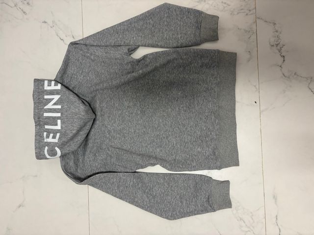 Giubbotto con cappuccio Celine grigio
