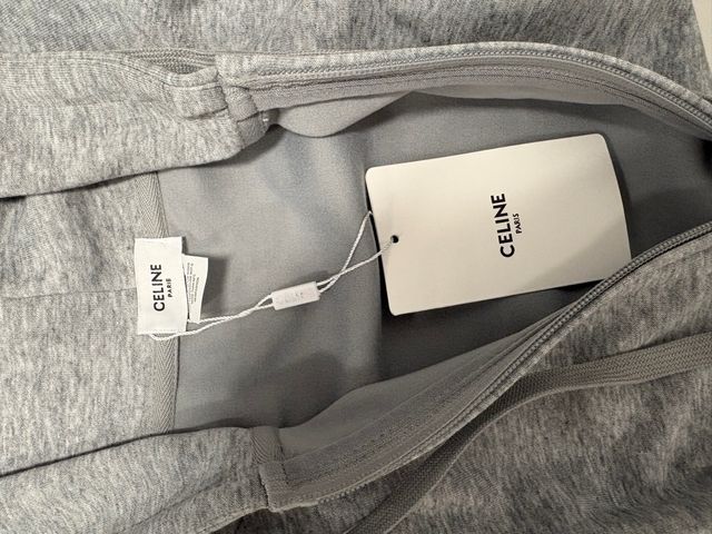 Giubbotto con cappuccio Celine grigio