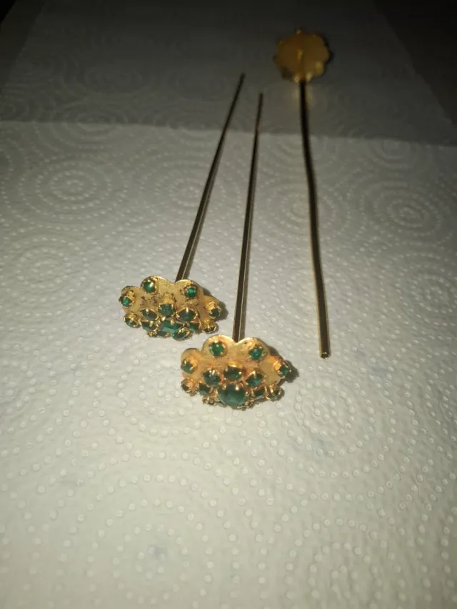 3 Agujas cañón espada i rascamoños de Fallera Or