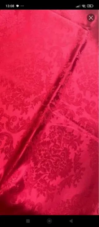 Falda de fallera roja de damasco❤️