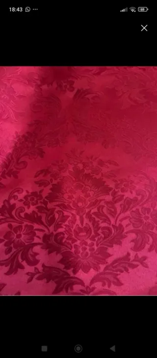 Falda de fallera roja de damasco❤️