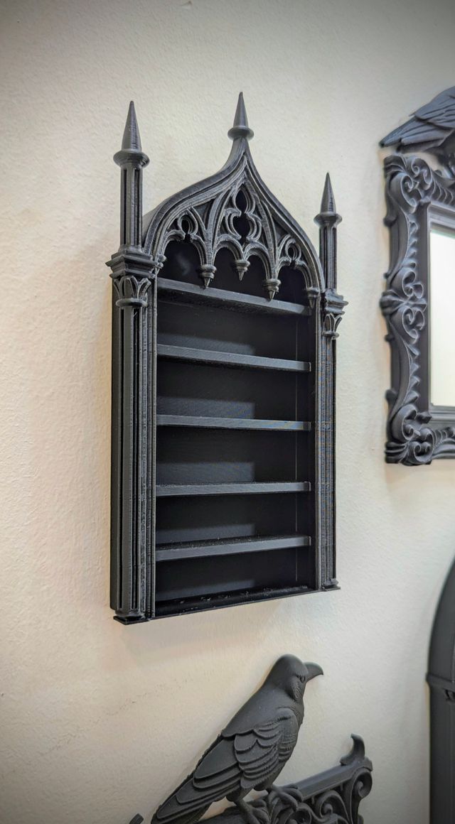 Estante Preto Gótico Catedral