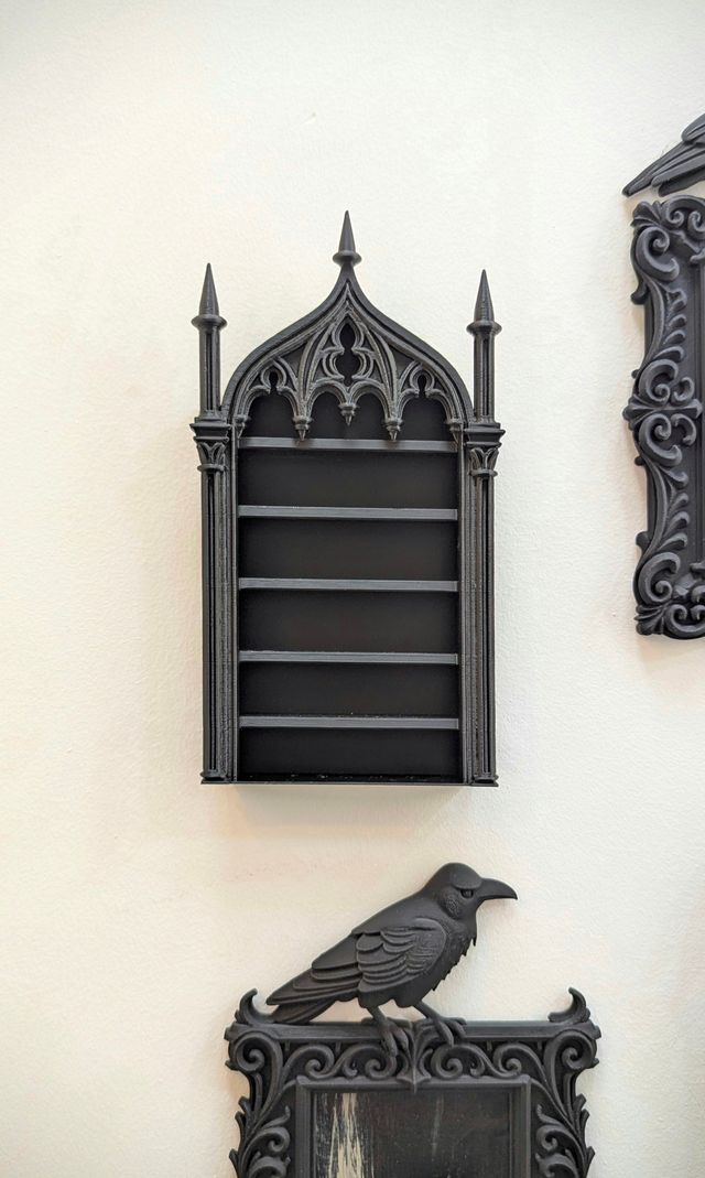 Estante Preto Gótico Catedral