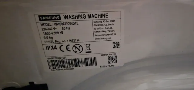 Lavadora Samsung Blanca