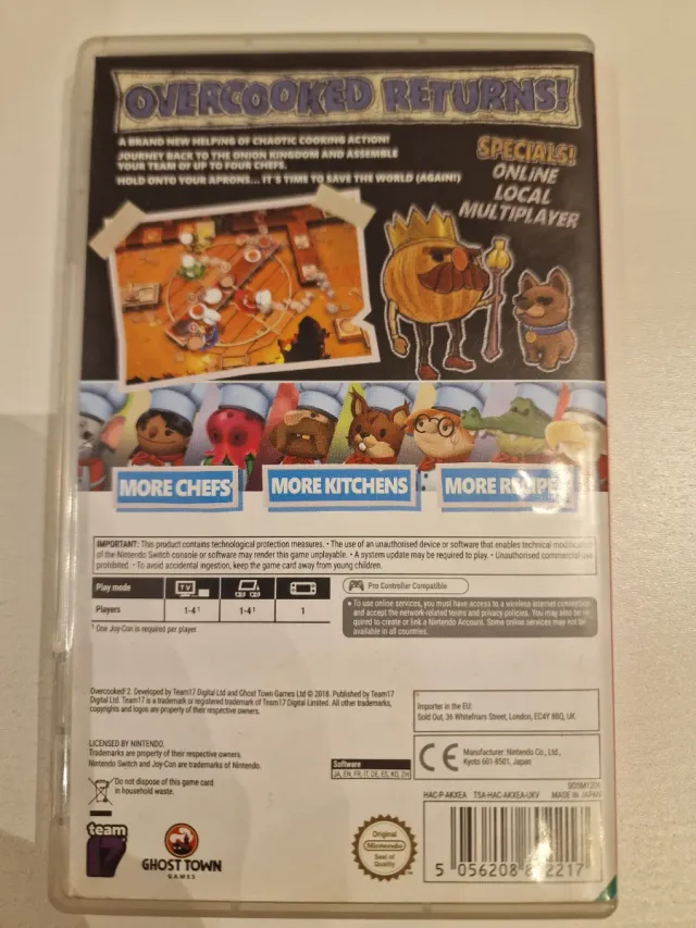 Overcooked 2 Nintendo Switch