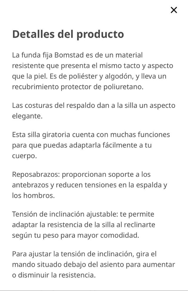 Sedia da scrivania IKEA RENBERGET girevole