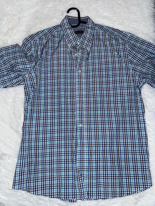 Camisa de cuadros hombre