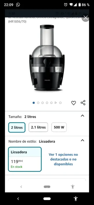 Licuadora Philips Pro Collection