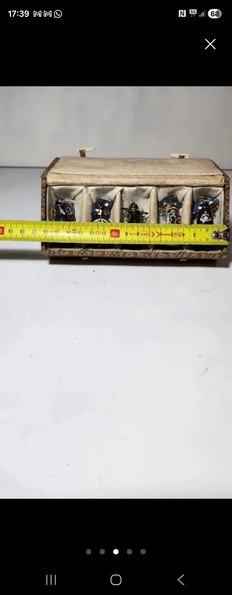 Conjunto 5 mini botellas Cloisonné Chinas