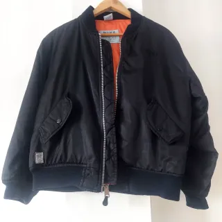 Bomber Nike Vintage Arancione Nero Taglia S/M