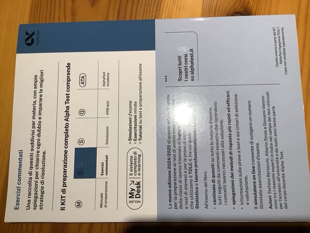 kit di libri completo per preparazione test