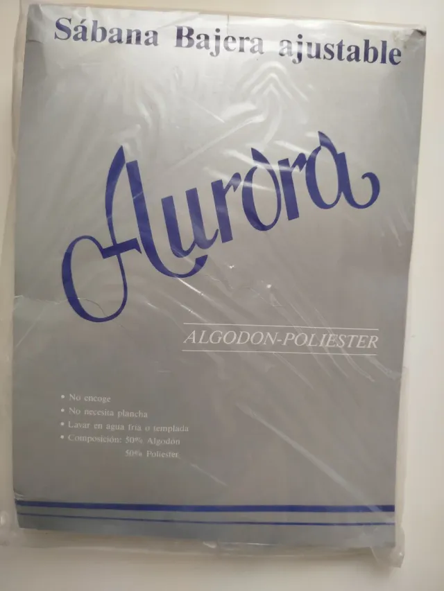 Sábana Bajera Ajustable AURORA. 120 cm