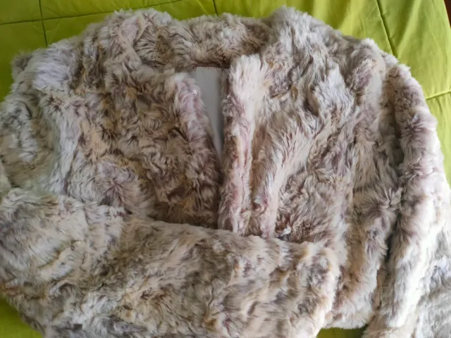 Abrigo pelo sintético talla M