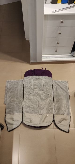 Saco universal silla paseo lila acolchado