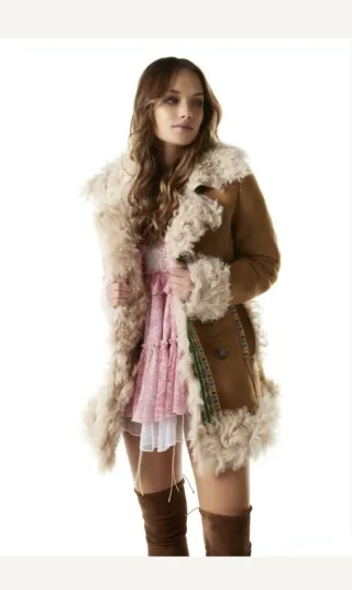 Abrigo Guts & Love Beige/Marrón