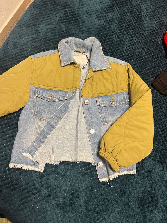 Giacchetta imbottita Zara in denim per 9 anni