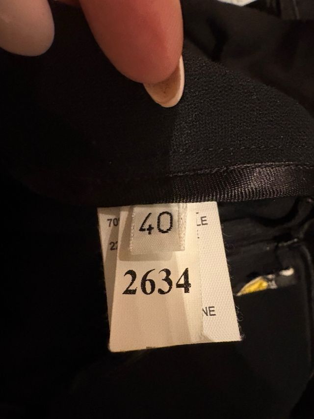 Falda midi VDP COLLECTION negra