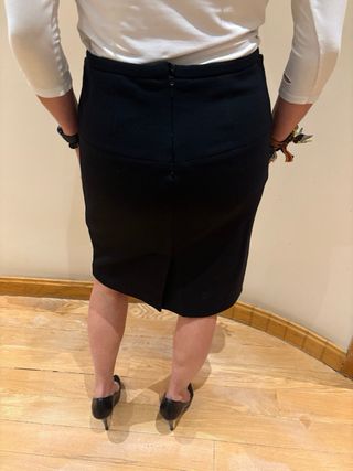 Falda midi VDP COLLECTION negra