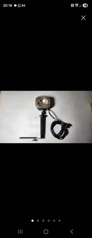 Foco de cine antiguo para cámaras de Super 8 y 16m