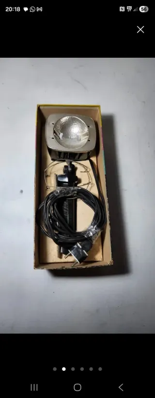 Foco de cine antiguo para cámaras de Super 8 y 16m