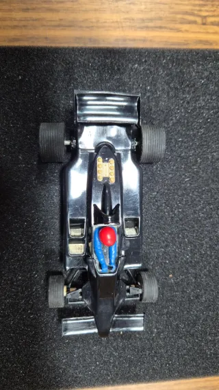 Coche Scalextric Exin Negro Piloto Rojo