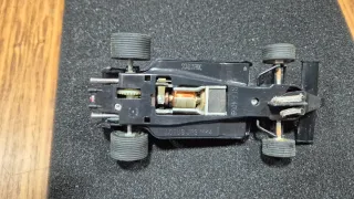 Coche Scalextric Exin Negro Piloto Rojo