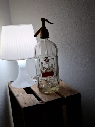 Sifón de vidrio vintage