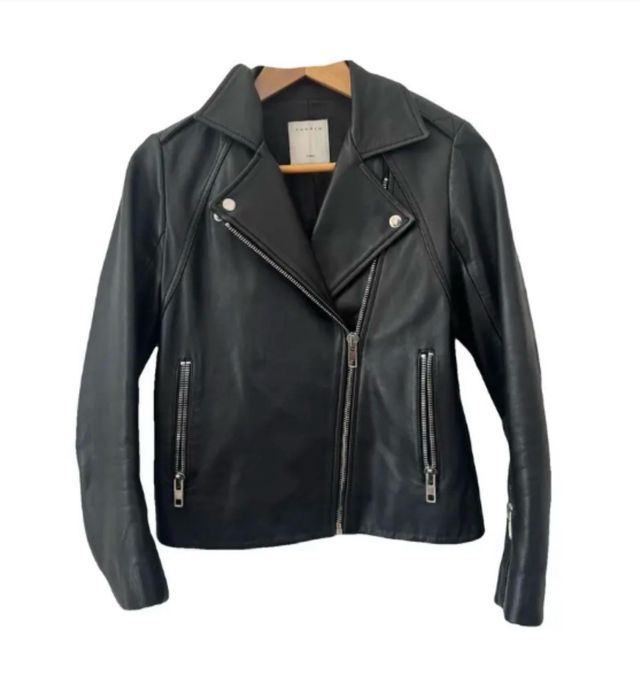 Chaqueta de cuero, marca  Sandro