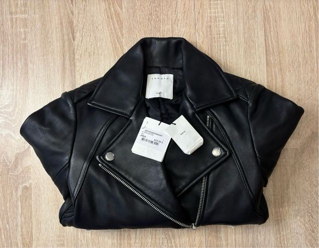 Chaqueta de cuero, marca  Sandro