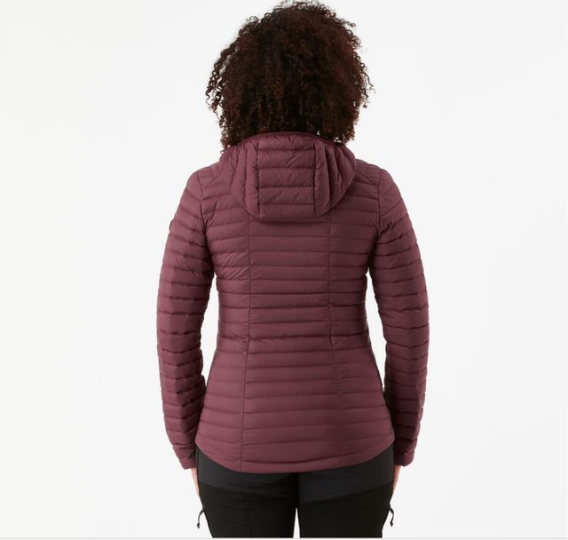 Plumífero montaña capucha Mujer