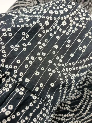 Vestitino corto nero e argento tg S