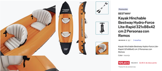 Kayak Hinchable Bestway Hydro-Force Lite-Rapid