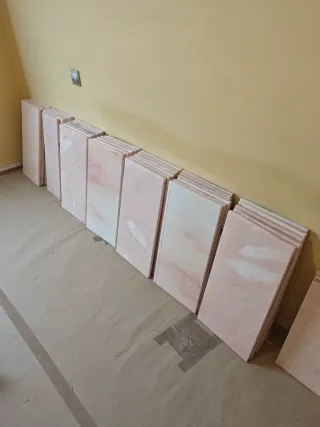 Placas Mármol Rosa Portugués en Buen Estado