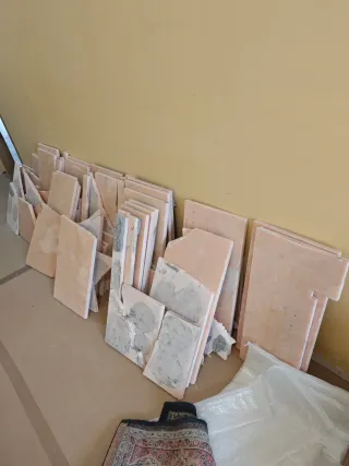 Placas Mármol Rosa Portugués en Buen Estado