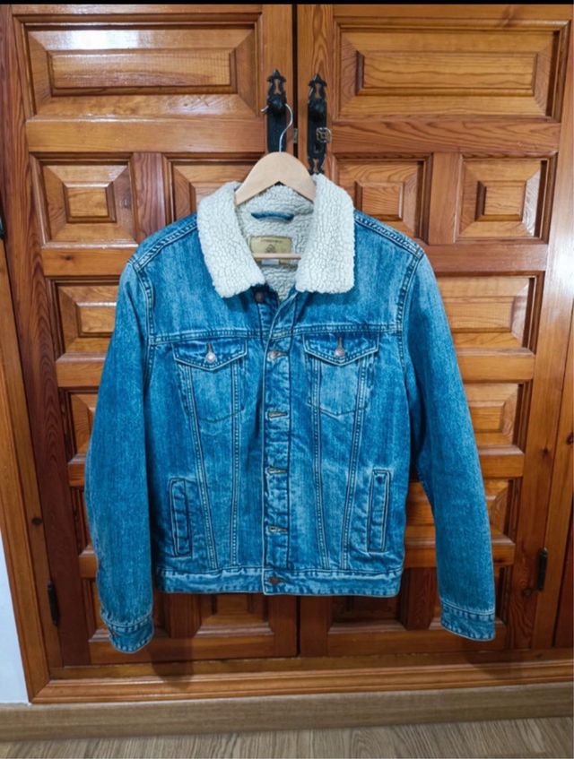 Cazadora Springfield borrego azul