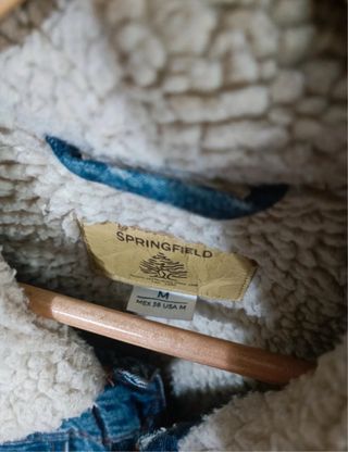 Cazadora Springfield borrego azul