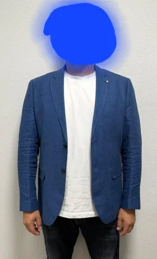 Americana azul hombre