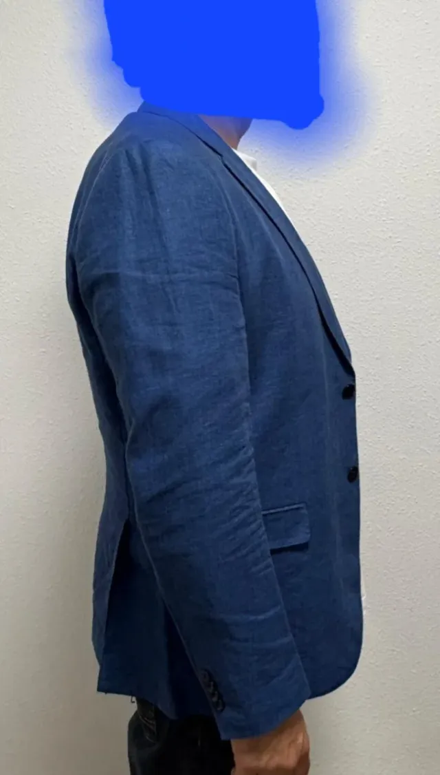 Americana azul hombre