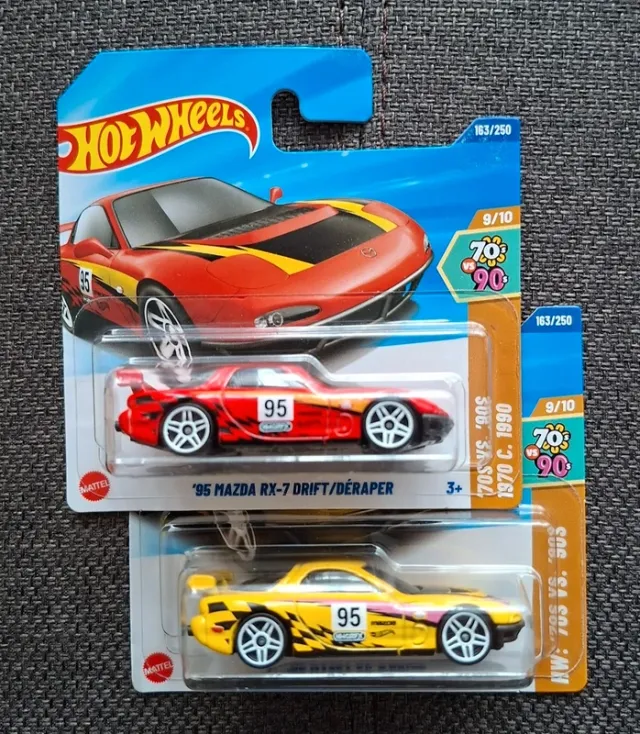 Hot Wheels 95 Mazda RX-7 Drift 2 x