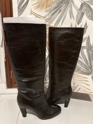 Botas altas Zara marrones