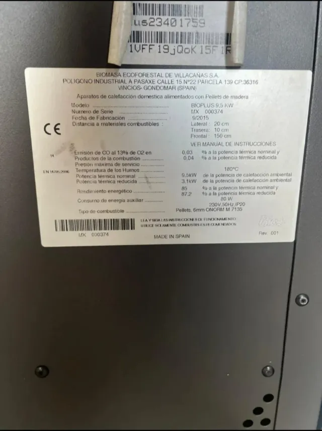Estufa de pellets
