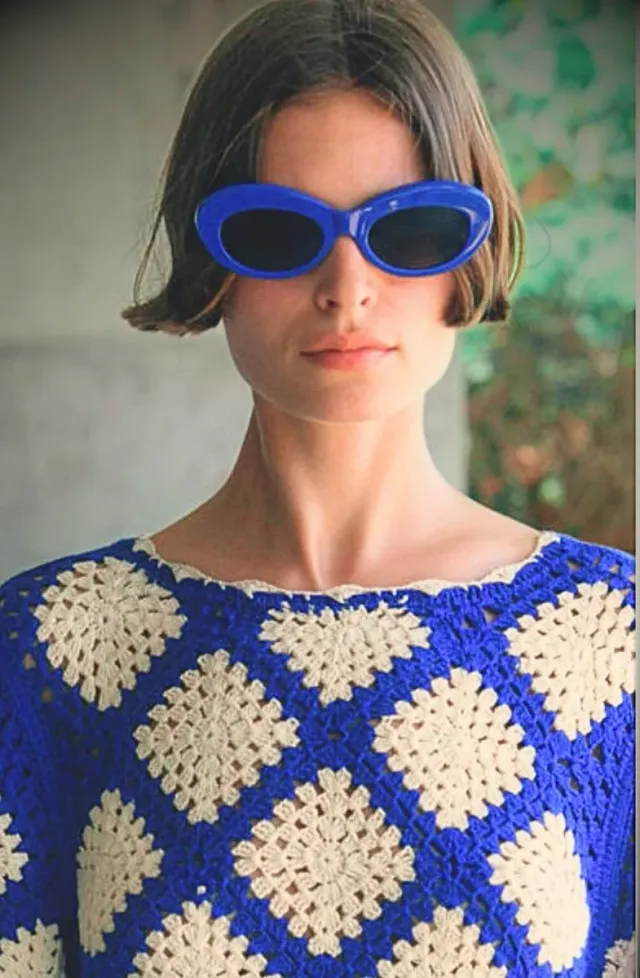 Gafas Zara Azules Retro Nuevas