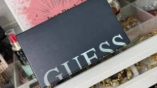 Conjunto Bolso y Billetera Guess Negro/Gris