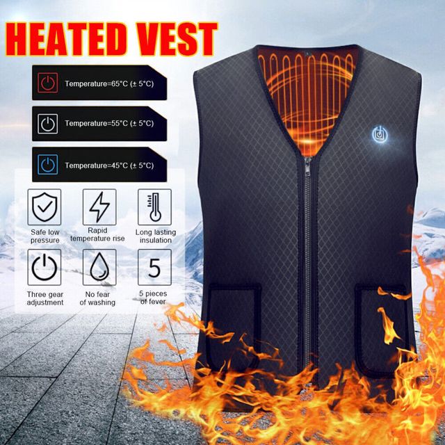 Gilet Riscaldato USB Taglia Unica